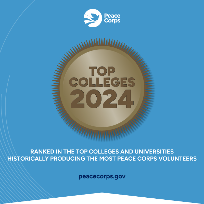 CC Makes Top 10 for Peace Corps Volunteer-Producing Colleges
