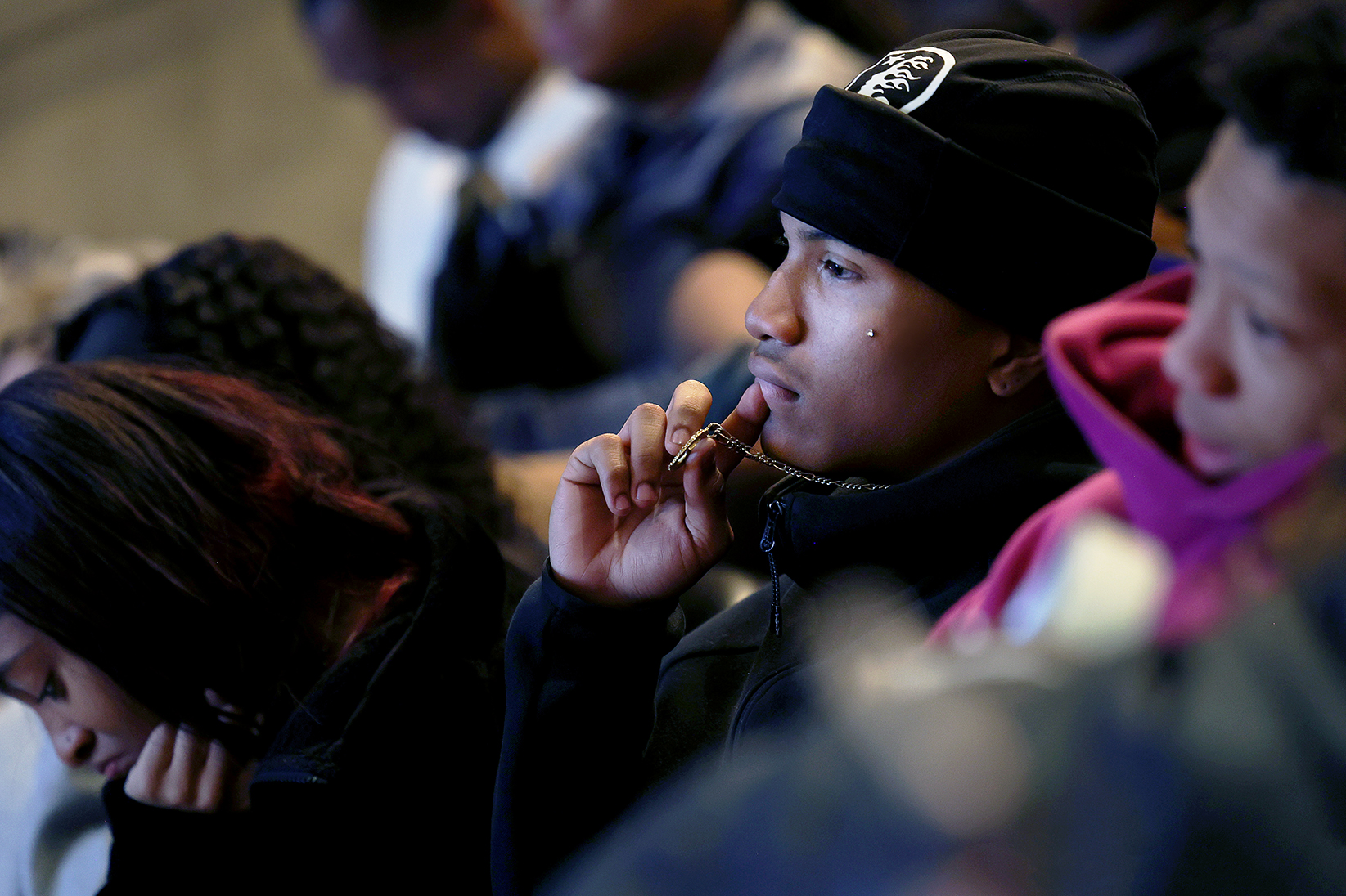 Yolanda King drew a packed house in Richard Celeste Theatre on January 18, 2026 to come hear her speak. Photo by Jamie Cotten / Colorado College
