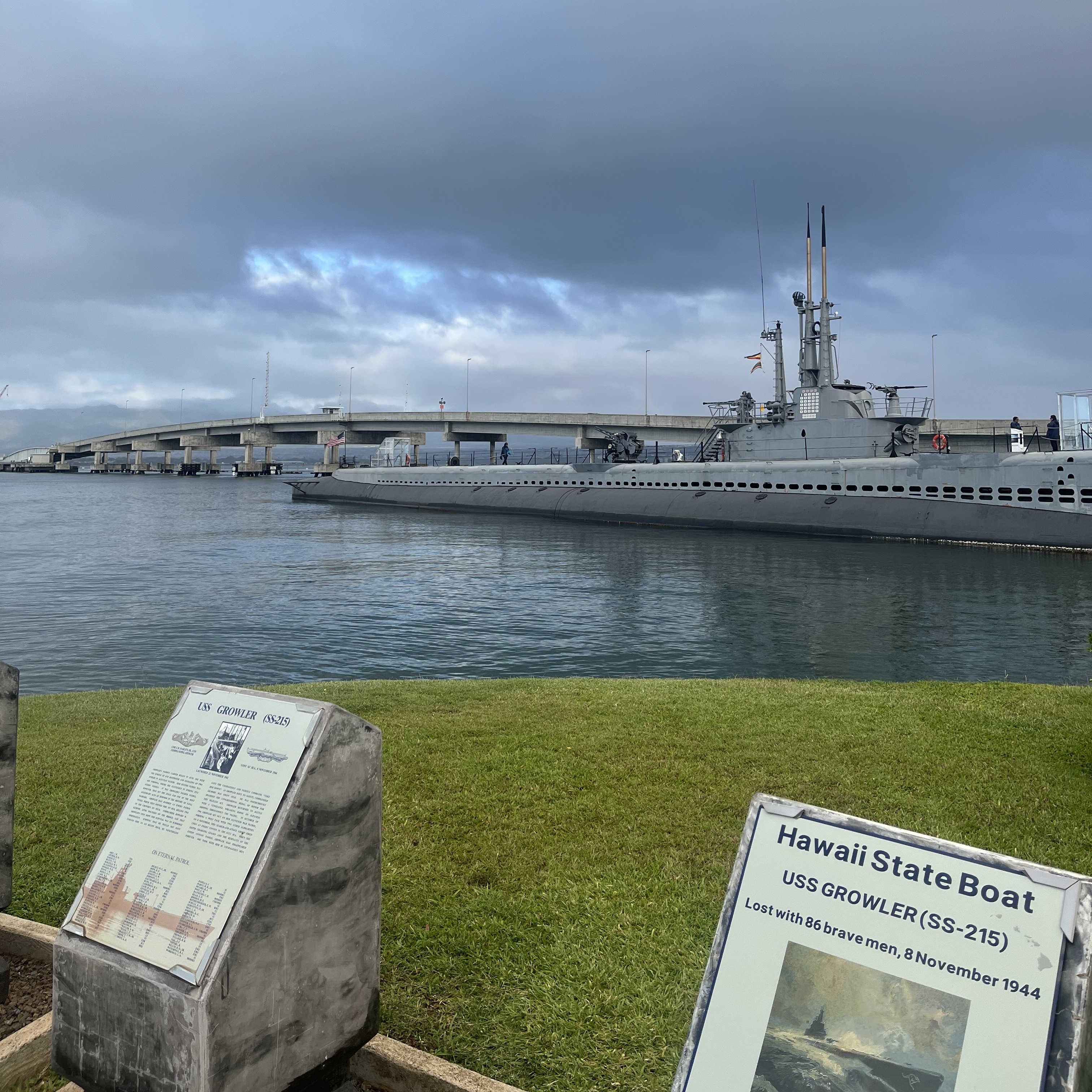 Students in the From Pearl Harbor to Honouliuli class visited the Pearl Harbor National Memorial on February 24, 2026. Photo provided by Kole Petersen ’27