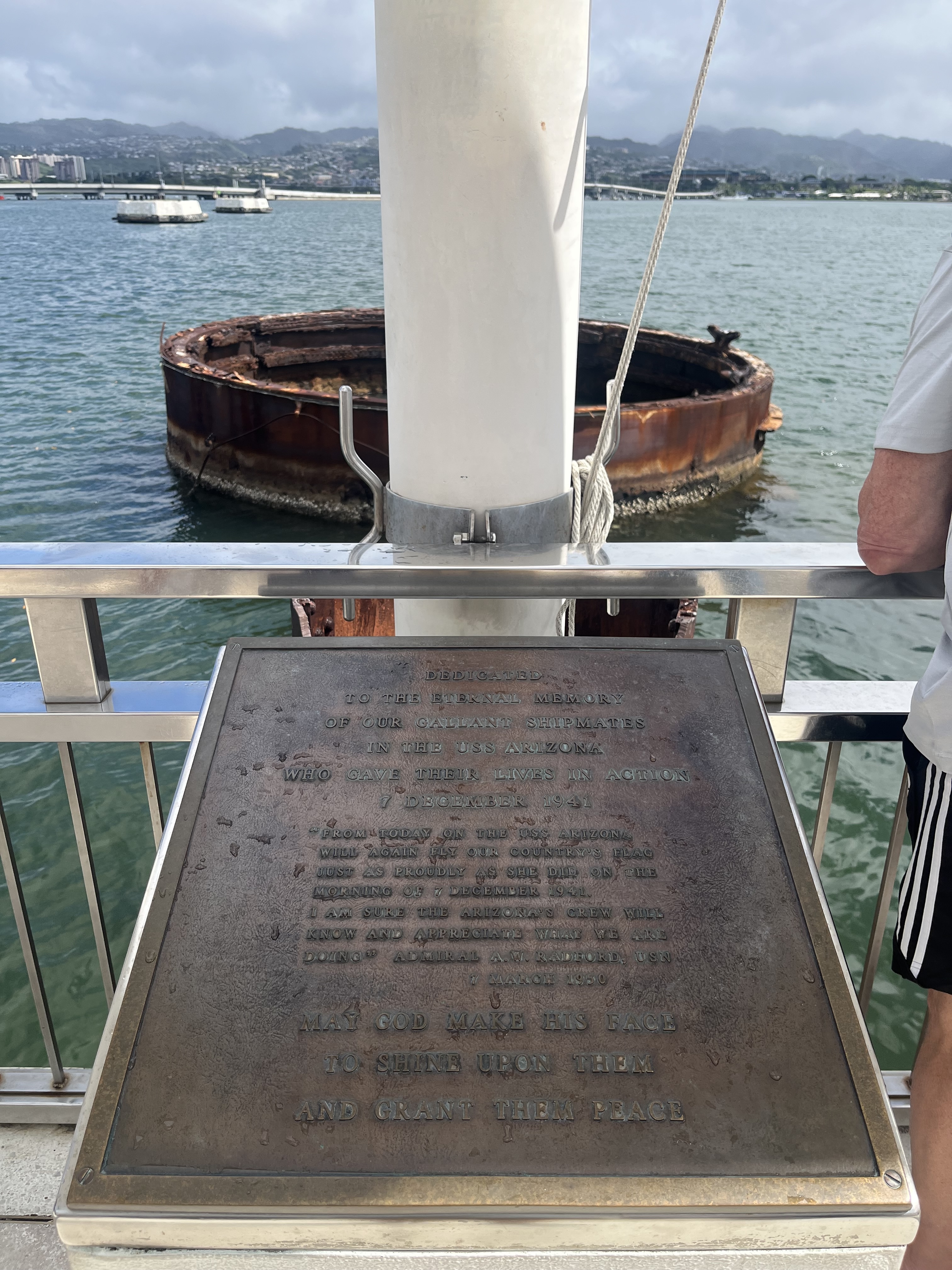 Students in the From Pearl Harbor to Honouliuli Block 6 class say their visit to the Pearl Harbor National Memorial is something that will stick with them for a long time. Photo taken on February 24, 2026, and provided by Kole Petersen '27