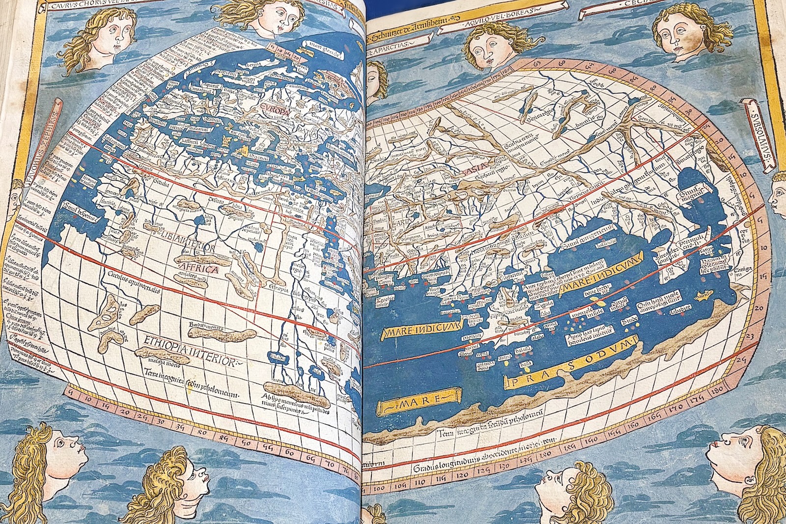 A map at the Newberry Library in Chicago.